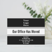 Onze Kantoor heeft Branded Moving Announcement ver Aankondiging (Staand voorkant)