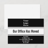 Onze Kantoor heeft Branded Moving Announcement ver Aankondiging (Voorkant / Achterkant)
