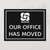 Onze Kantoor heeft Custom Business Logo Black verp Briefkaart (Voorkant)