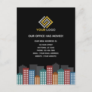 Onze Kantoor heeft de adresverandering van adresza Briefkaart