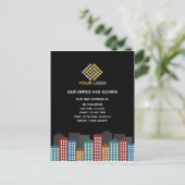 Onze Kantoor heeft de adresverandering van adresza Briefkaart (Staand voorkant)