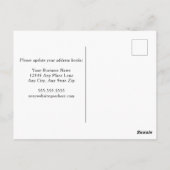 Onze Kantoor heeft de Paarse Witte Zaken bewogen B Briefkaart (Achterkant)