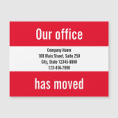 Onze Kantoor heeft de roodwitte bewegende aankondi (Voorkant)