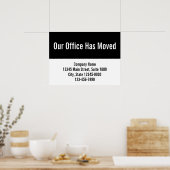 Onze Kantoor heeft de Sjabloon Moving Announcement Poster (Keuken)