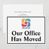 Onze Kantoor heeft de standaard zakelijke Logo ver Aankondiging (Voorkant / Achterkant)