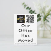 Onze Kantoor heeft de zakelijke Logo QR-code verpl Briefkaart (Staand voorkant)