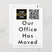 Onze Kantoor heeft de zakelijke Logo QR-code verpl Briefkaart (Voorkant / Achterkant)