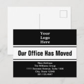 Onze Kantoor heeft de zwarte en witte Sjabloon van Briefkaart (Voorkant / Achterkant)