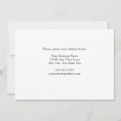 Onze Kantoor heeft een eenvoudige, moderne bedrijf Aankondiging (Achterkant)