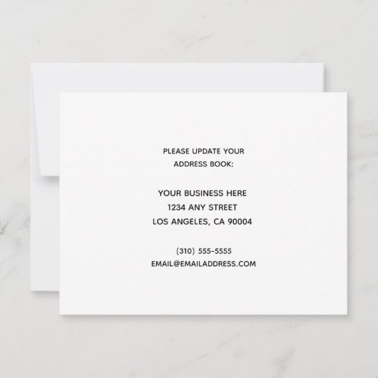 Onze Kantoor heeft een eenvoudige zwarte, witte on Aankondiging (Achterkant)