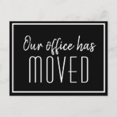 Onze Kantoor heeft een eenvoudige zwarte, witte on Briefkaart (Voorkant)
