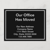 Onze Kantoor heeft een zwarte en witte aankondigin Aankondigingskaart (Voorkant)