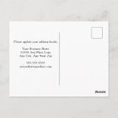 Onze Kantoor heeft eenvoudige rode zakenbeweging g Briefkaart (Achterkant)