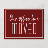 Onze Kantoor heeft eenvoudige rode zakenbeweging g Briefkaart (Voorkant)