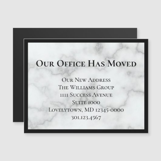 Onze Kantoor heeft Faux Marble aangekondigd (Voorkant / Achterkant)