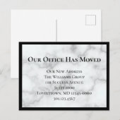 Onze Kantoor heeft Faux Marble aangekondigd Aankondigingskaart (Voorkant / Achterkant)