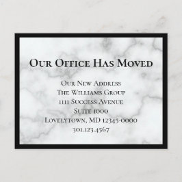 Onze Kantoor heeft Faux Marble aangekondigd Aankondigingskaart