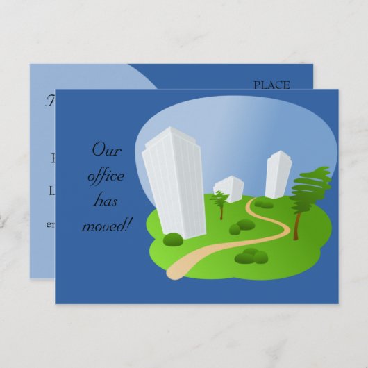 Onze Kantoor heeft Kaarten verplaatst (Voorkant / Achterkant)