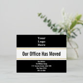 Onze Kantoor heeft zwart wit goud Briefkaart verpl (Staand Voorkant)