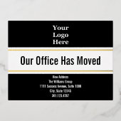 Onze Kantoor heeft zwart wit goud Briefkaart verpl (Voorkant)