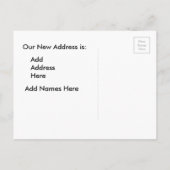 Onze Kantoor is in beweging, bedrijfsaankondiging Aankondigingskaart (Achterkant)