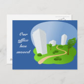 Onze Kantoor is verplaatst Aankondigingskaart (Voorkant / Achterkant)