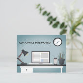 Onze Kantoor Verhuisde BedrijfsVerandering van de  Aankondigingskaart (Staand voorkant)