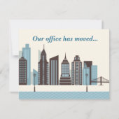 Onze kantoren hebben de moderne skyline van de sta aankondiging (Voorkant)