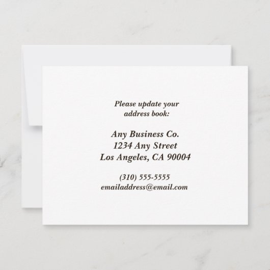 Onze kantoren hebben de moderne skyline van de sta aankondiging (Achterkant)