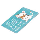 Onze kat had een pauze grappige cruiseschip cabine magneet (Linkerzijde)