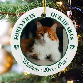 Onze katten voor altijd in ons hart - foto- en naa keramisch ornament