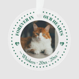 Onze katten voor altijd in ons hart Foto- en naamh Ornament