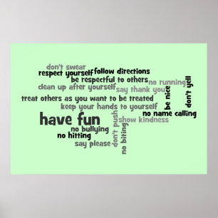 Onze kerkregels poster