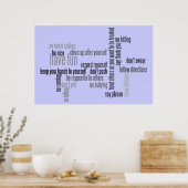 Onze kerkregels poster (Keuken)