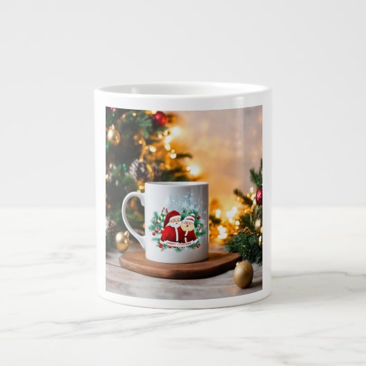 Onze Kerst Mok Sticker waar Festivity Meets (Voorkant)