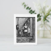 Onze kerstboom Victoriaans winterscène Feestdagenkaart (Staand voorkant)