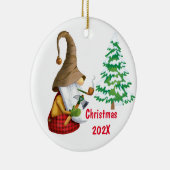 Onze kerstboomkeramische versiering afsluiten keramisch ornament (Rechts)