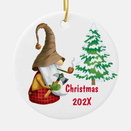 Onze kerstboomkeramische versiering afsluiten keramisch ornament (Voorkant)