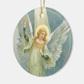 Onze kerstengel keramisch ornament (Links)