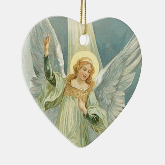 Onze kerstengel keramisch ornament (Rechts)