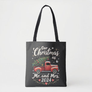 Onze Kerstmis als Mijnheer en Mevrouw 2024 Overeen Tote Bag