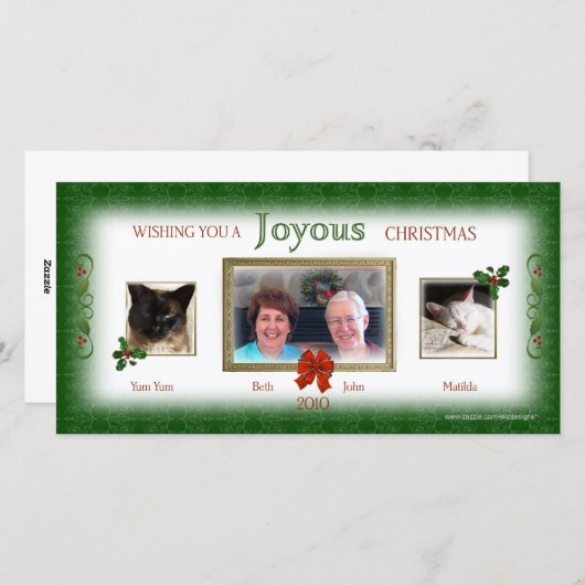 Onze Kerstmis Samen Foto Kaart (Voorkant / Achterkant)