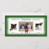 Onze Kerstmis Samen Foto Kaart (Voorkant)