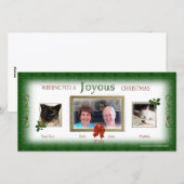 Onze Kerstmis Samen Fotokaart Feestdagenkaart (Voorkant / Achterkant)