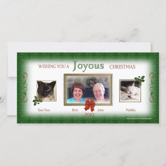 Onze Kerstmis Samen Fotokaart Feestdagenkaart (Voorkant)