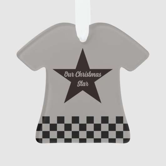 Onze kerstster ornament (achterkant)