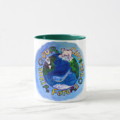 "Onze keuzes" Recyclen, hergebruikt, reduceert de  Mok (Midden)