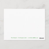 Onze keuzes - Recyclen, hergebruikt, reduceert het Briefkaart (Achterkant)