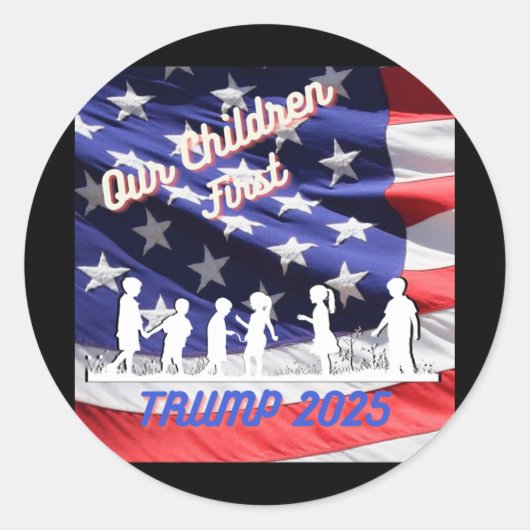 Onze kinderen 1e DT 2025 Ronde Sticker (Voorkant)