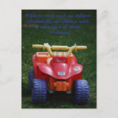 Onze kinderen leren ons briefkaart (Voorkant)